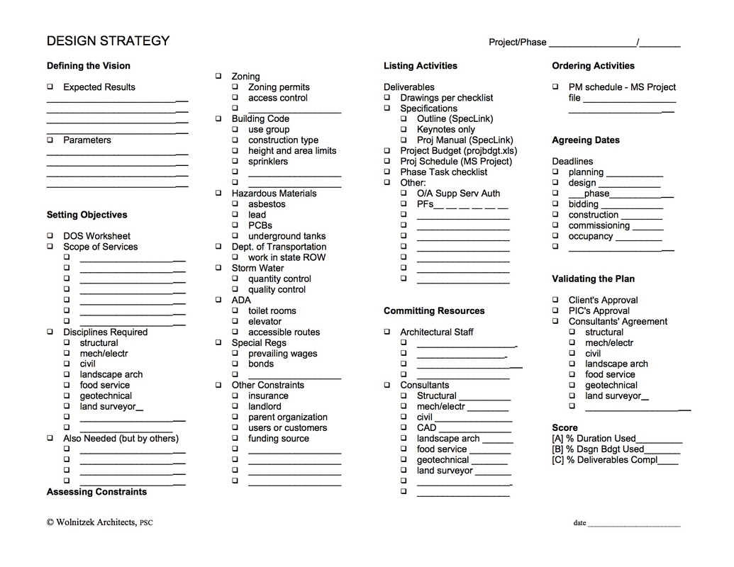 Design Strategy Tool