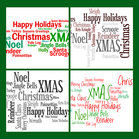 Christmas Word Clouds