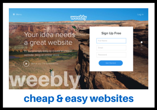 Using Weebly